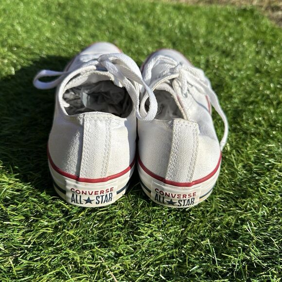 Converse Shoes Mens Size 6‎ Low Top Unisex All Star White Casual Sneakers - Picture 4 of 11